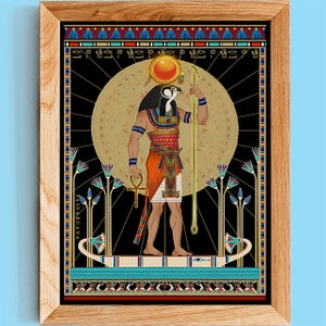 RA | Ra Print | Egyptian God | Ägyptischer Gott | Dieu égyptien | Dio egizio |