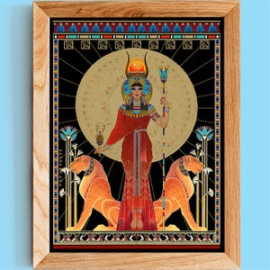 HATHOR / Impresión Hathor / Diosa Egipcia / Ägyptische Göttin / Déesse égyptienne / Dea egizia /