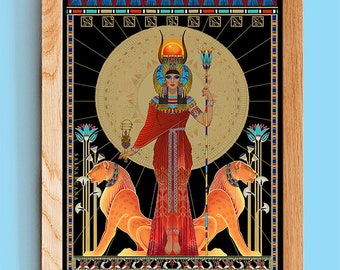 HATHOR | Hathor Print | Egyptian Goddess | Ägyptische Göttin | Déesse égyptienne | Dea egizia |