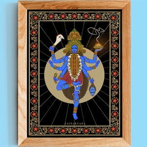 KALI / Kaali Maa Impresión / Diosa Hindú / Hinduistische Göttin / Déesse hindoue / Dea indù /