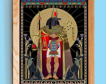 ANUBIS | Anubis Print | Egyptian God |  Ägyptischer Gott | Dieu égyptien | Dio egizio |