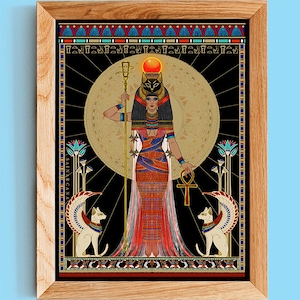 BASTET | Bastdruck | Ägyptische Göttin | Ägyptische Göttin | Déesse égyptienne | Dea egizia |