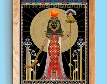 SEKHMET | Sachmet-Druck | Ägyptische Göttin | Ägyptische Göttin | Déesse égyptienne | Dea egizia |