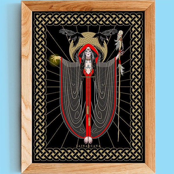 THE MORRIGAN | The Morrigan Print | Celtic Goddess | Keltische Göttin | Déesse celtique | Dea celtica |