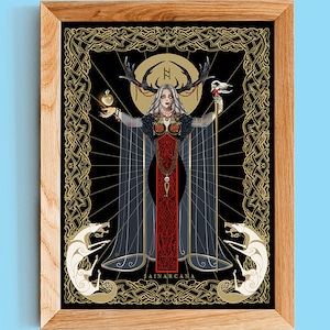 HEL | Hel Print | Norse Goddess | Nordische Göttin | Déesse nordique | Dea norrena |