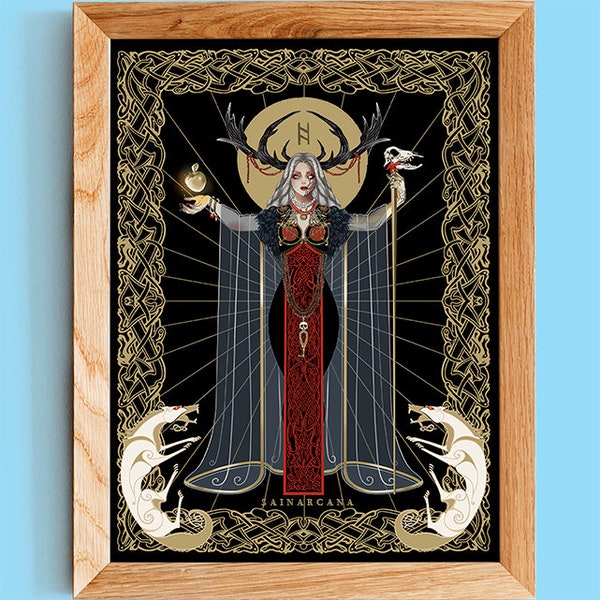 HEL | Hel Print | Norse Goddess | Nordische Göttin | Déesse nordique | Dea norrena |