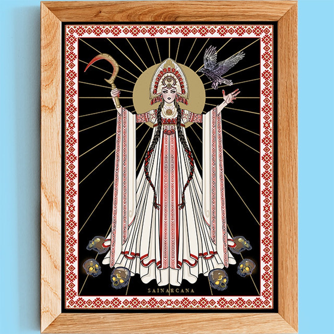 MORANA Marzanna Print Slavic Goddess Slawische Göttin Déesse Slave Dea