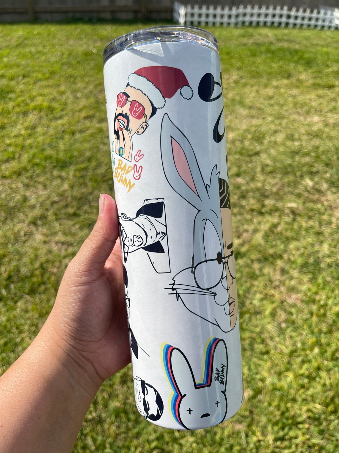Bad Bunny Custom Tumbler Etsy