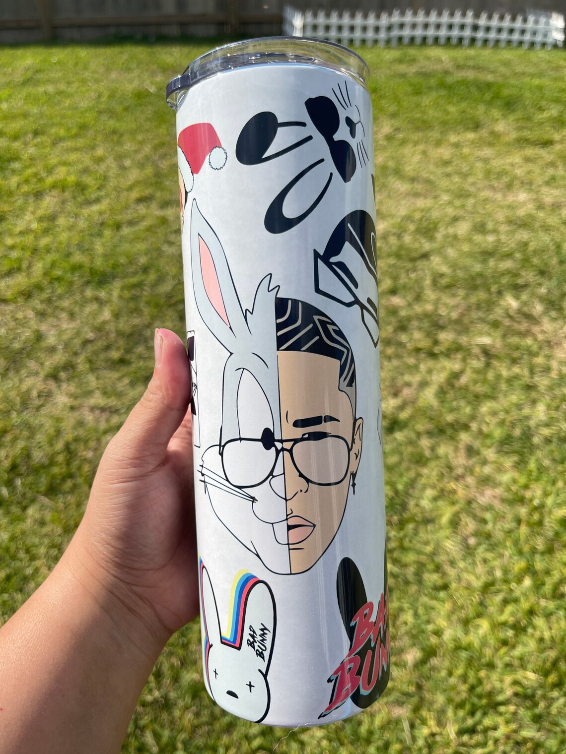 Bad Bunny Custom Tumbler Etsy