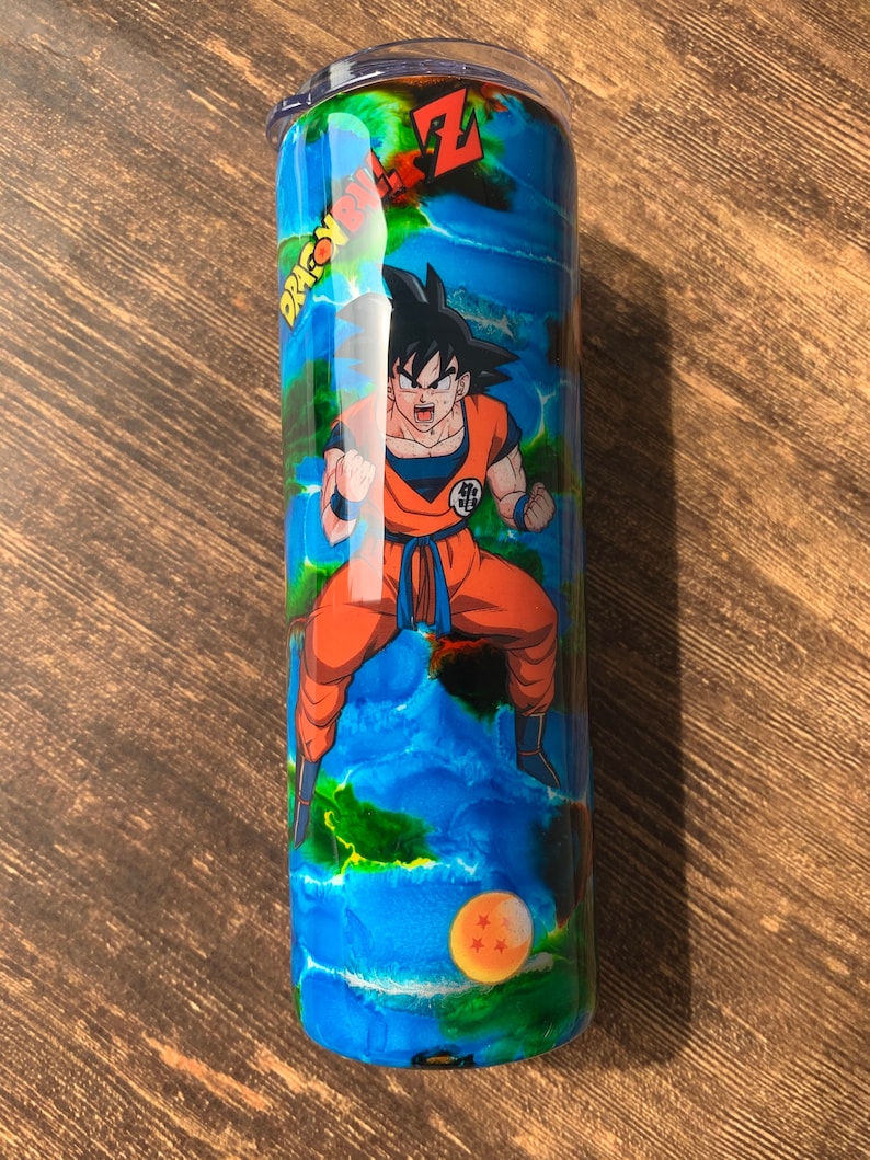 Dragon Ball Z Tumbler Coupe Goku Tumbler Etsy