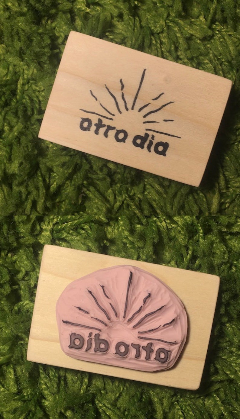 Custom Carved Stamp Linocut Stamp Logo Bookplate Etsy