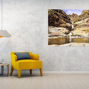 Metal Print , Seven Falls Waterfall Arizona Photography, Arizona Print, Tuscon Arizona Waterfall Print, Desert Print, Arizona Wall Art Gift