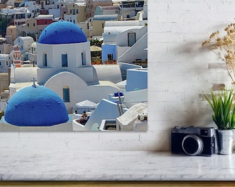 Metal Print Santorini, Santorini Photography, Greece Photography, Oia Santorini Metal, Wall Art, Aluminum,Wall Decor, Fine Art,Home Decor