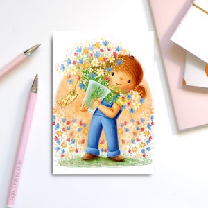 Wenskaart, verjaardag, gelukwensen, gefeliciteerd, dankjewel, voor jou, beterschap, bloemen