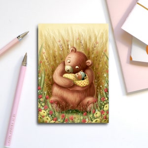 Carte de naissance mignonne, nouveau bébé, carte de bienvenue bébé, bonjour bébé, bébé de naissance, carte bébé mignonne, mère et bébé