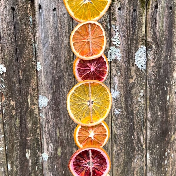 Guirlande d'oranges et d'agrumes (mobiles) !