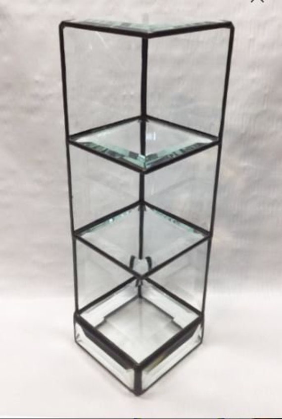 Beveled Glass Display Shelf Display for Miniatures Souvenir Etsy
