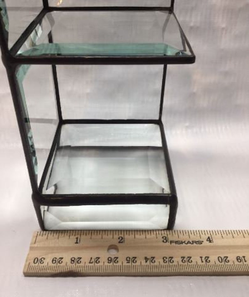 Beveled Glass Display Shelf Display for Miniatures Souvenir Etsy