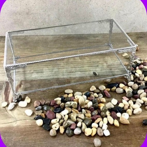 Invitation Keepsake Box Large Glass Display Box Wedding Etsy