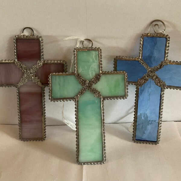 Stained Glass Cross Etsy