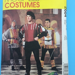 2664 Vintage 2000 McCalls Sewing Pattern  Mens & Kids Medieval Costumes  Sizes 34-36  Cut with Instructions