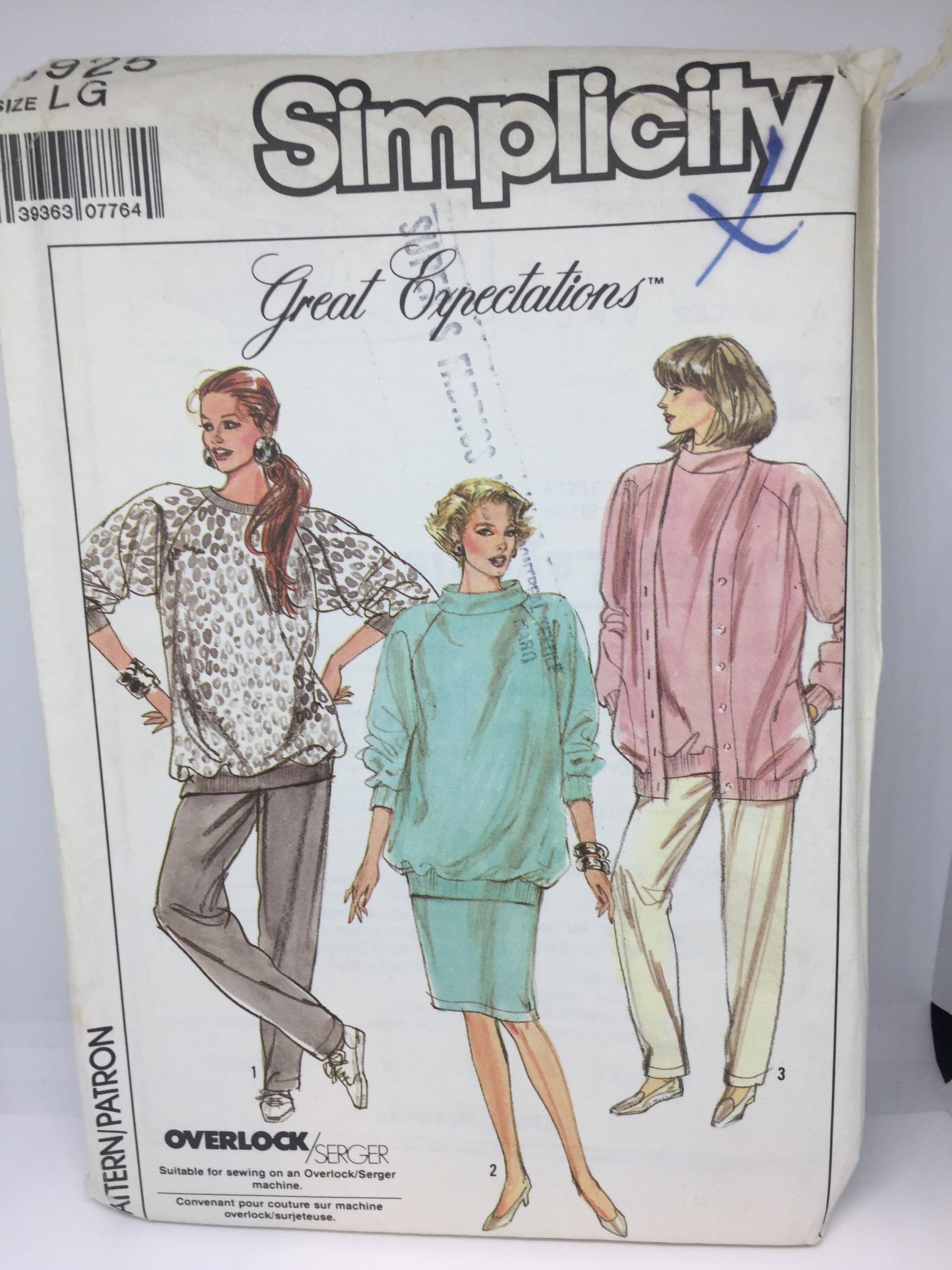 SIMPLICITY 8925 MISSES' SIZE 6-8 DRESS, TOPS, SKIRT SEWING