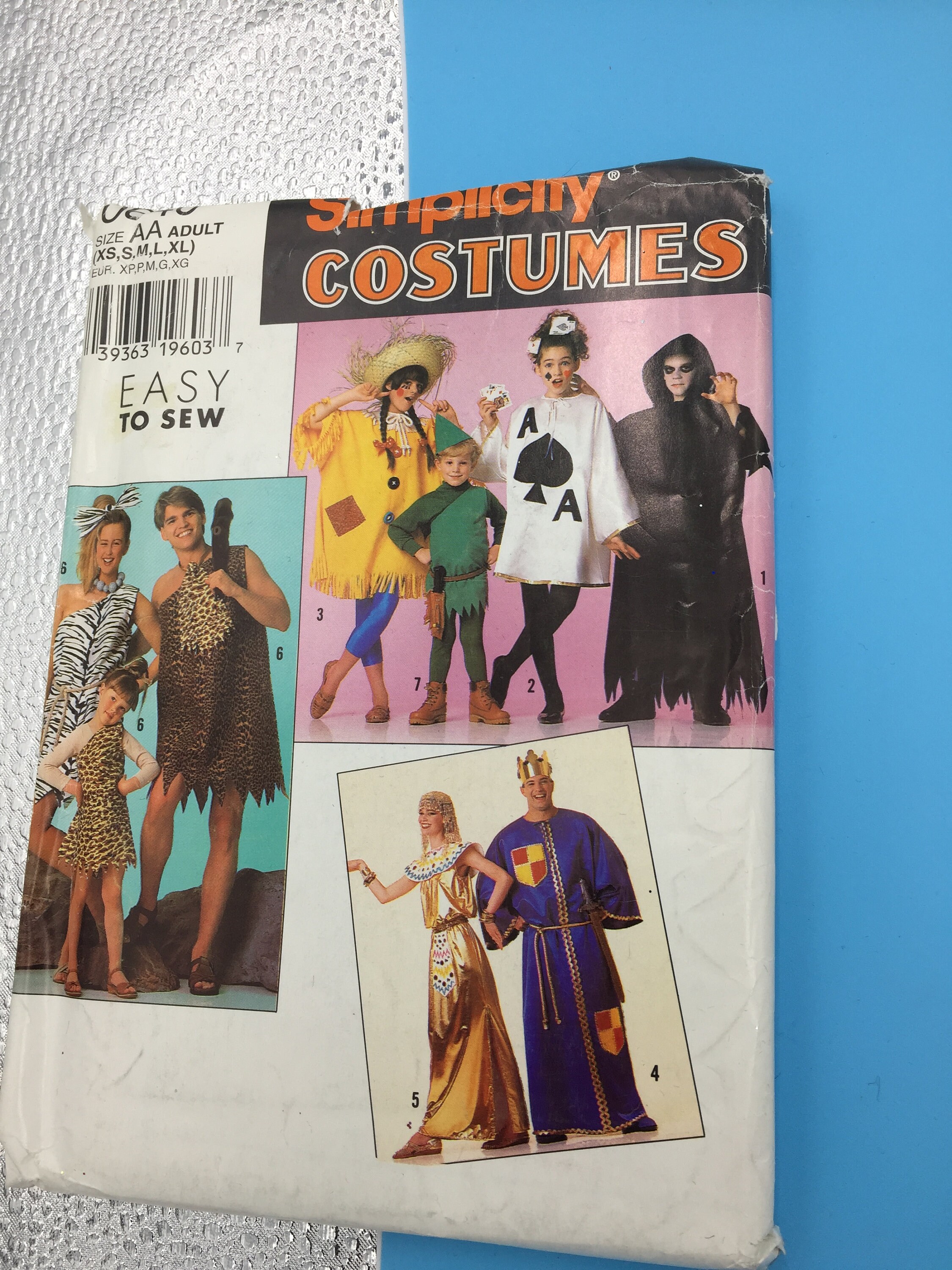 640 Vintage 1996 Simplicity Sewing Pattern Unisex Costumes