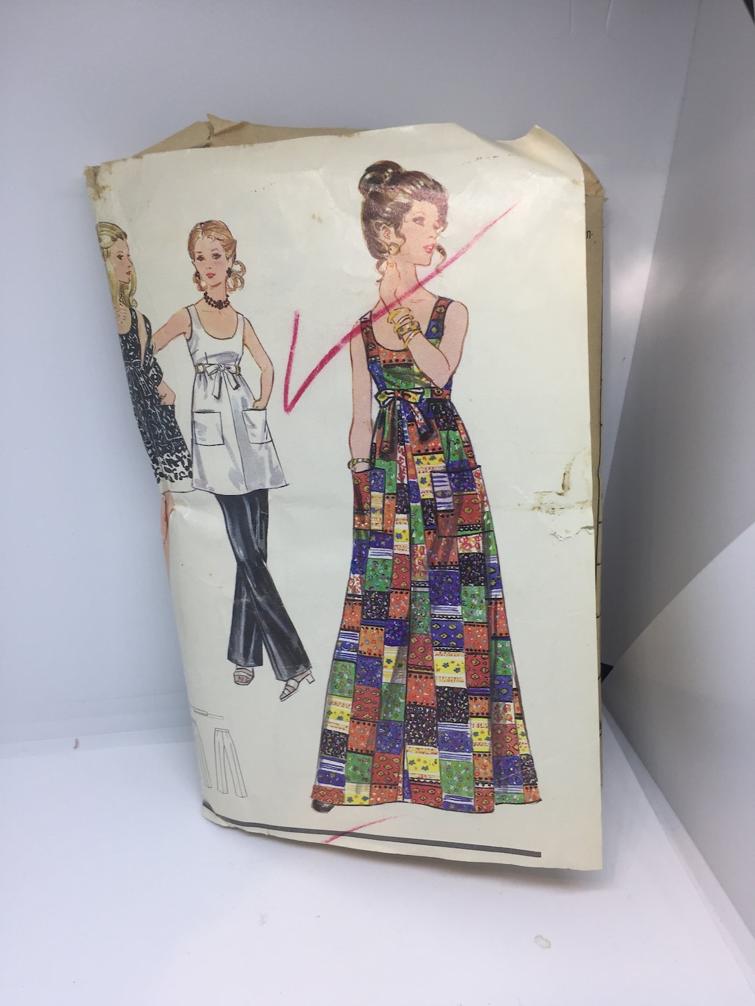 5782 Butterick Vintage Sewing Pattern Misses Evening Dress Pants and ...