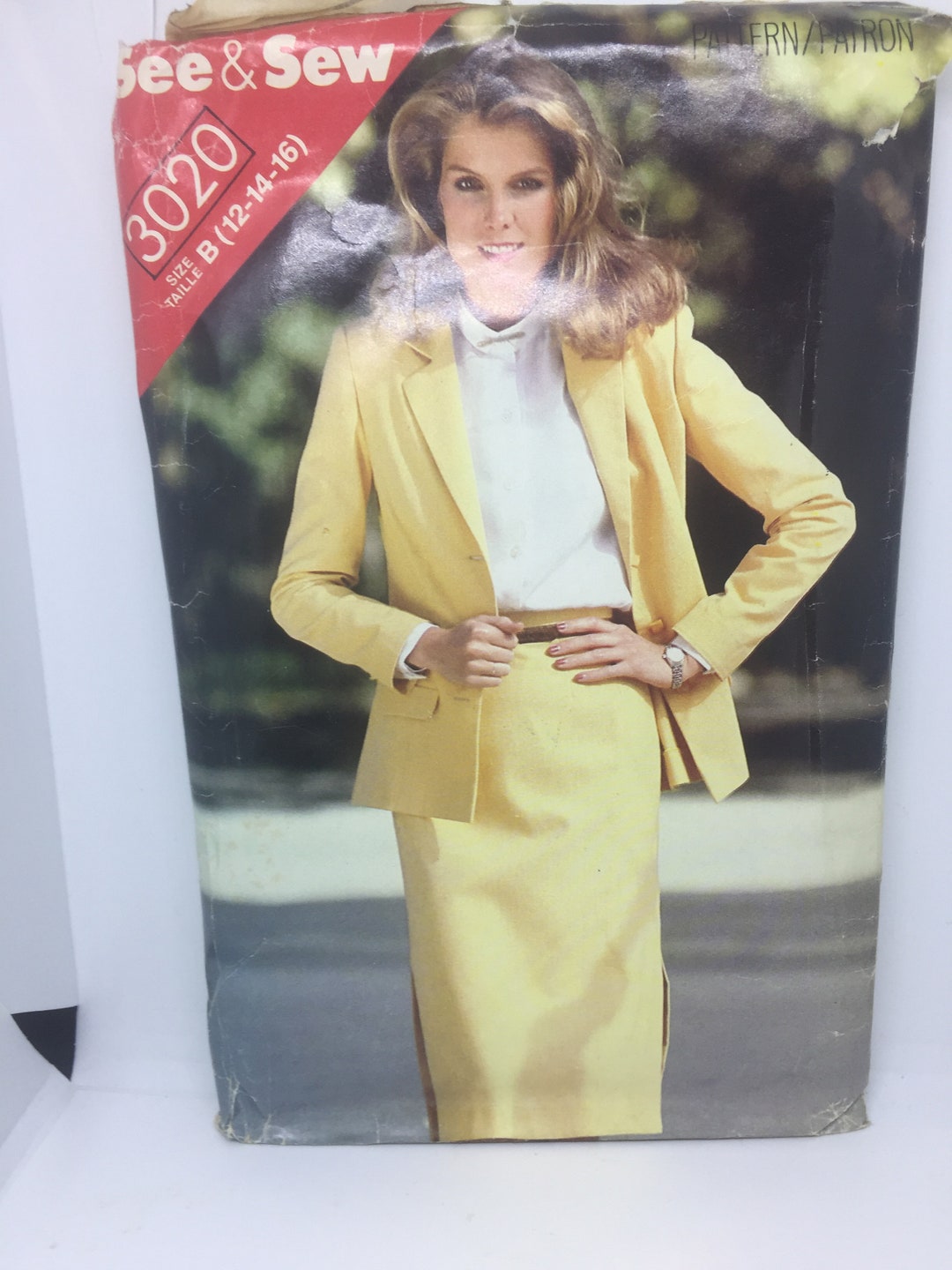 3020 Butterick See & Sew Vintage Sewing Pattern Misses Jacket and