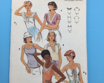 5486 Vintage Butterick Sewing Pattern  Misses T-Shirt  Size 12  Cut with Instructions