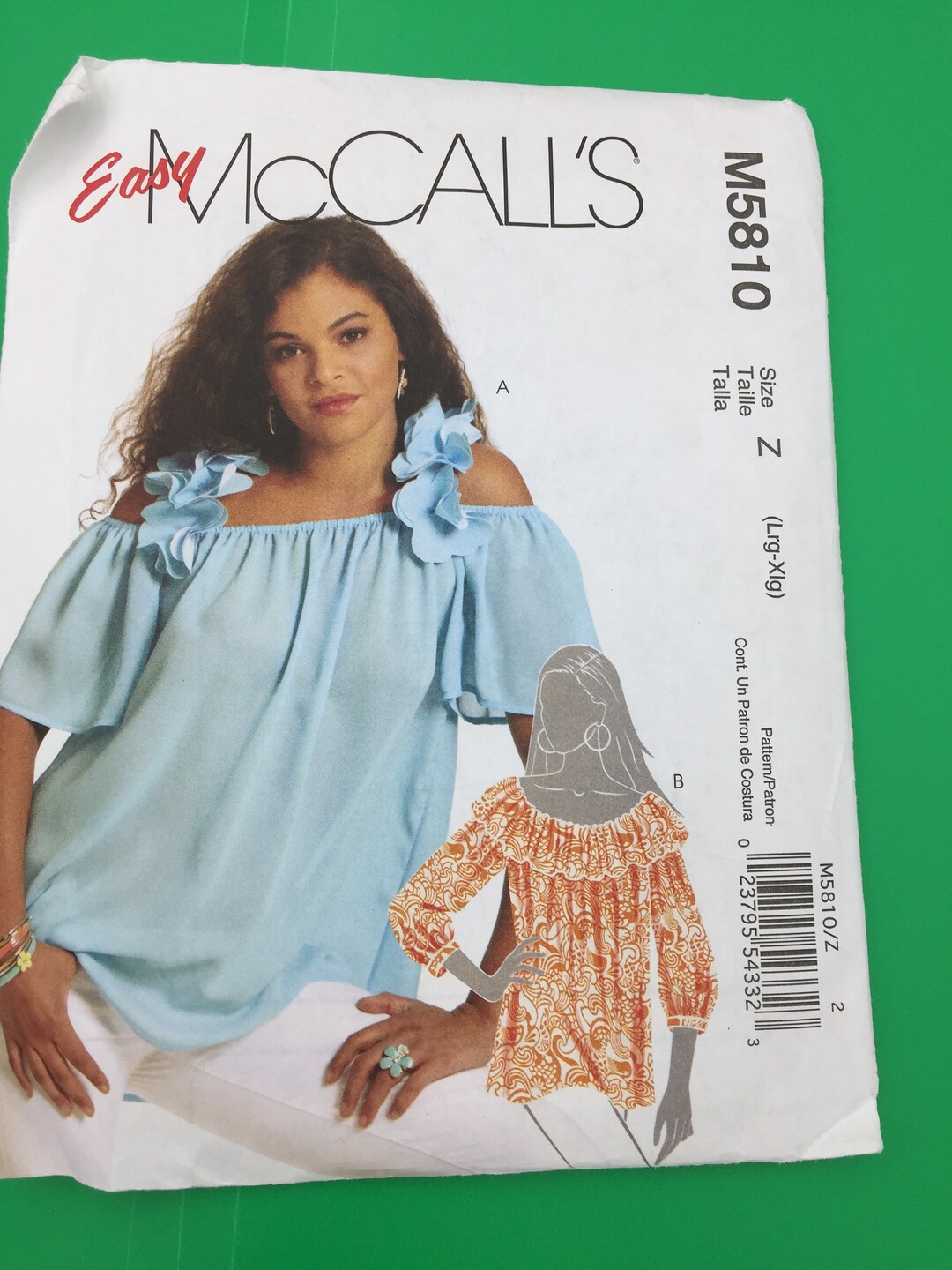 5810 Easy Mccalls 2009 Sewing Pattern Misses Tops Size Large-xlarge ...