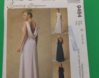 9464 Vintage 1998 McCalls Evening Elegance Sewing Pattern  Misses Lined Gown  (See Sizes and Conditions Below)