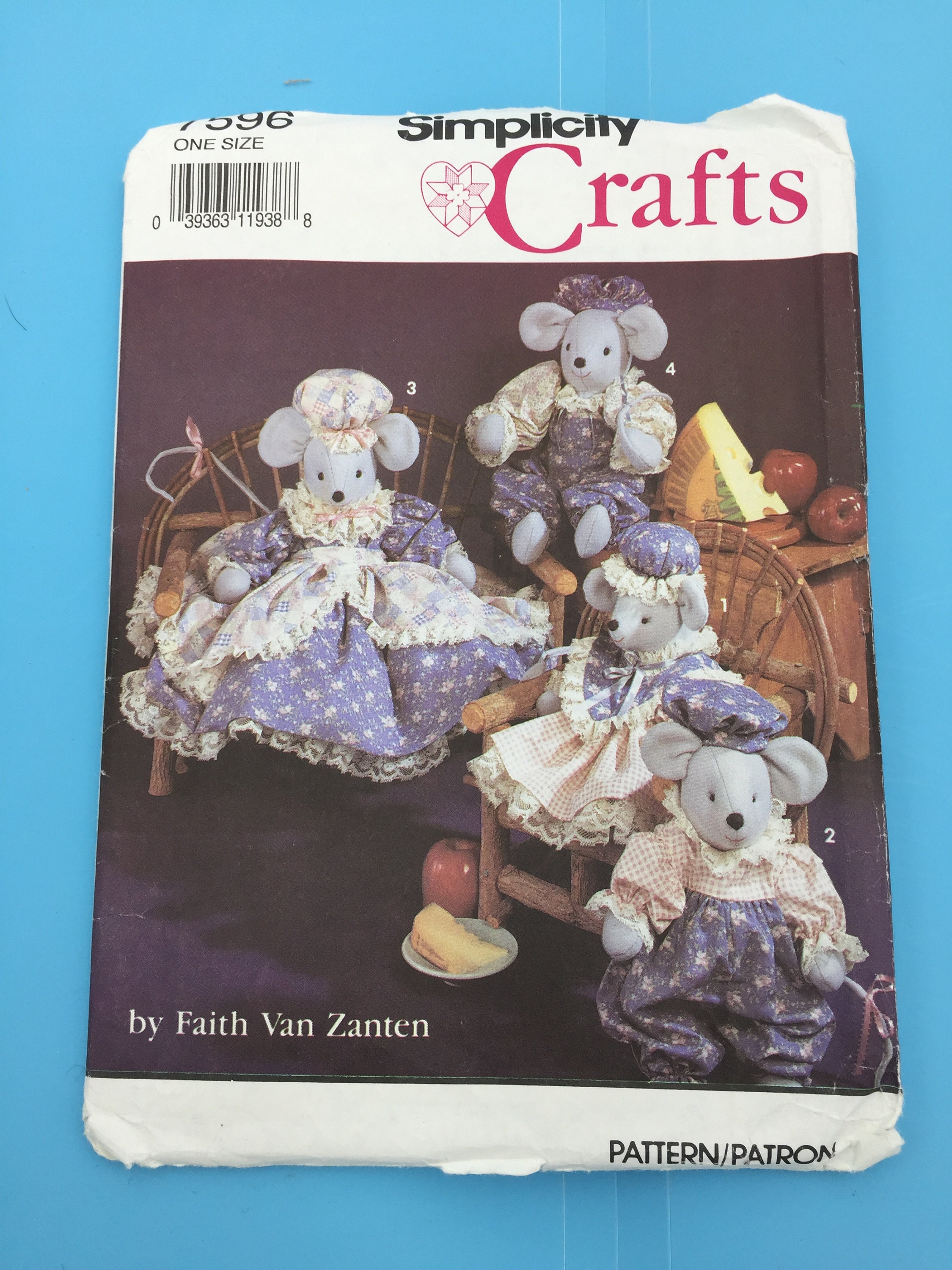 Simplicity Sewing Pattern #7596 Faith Van Zanten Stuffed
