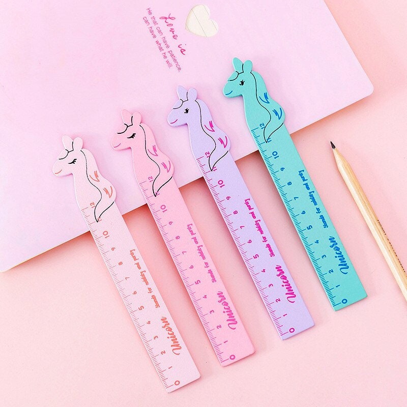 Scale Ruler for Kids – Doll Theme Scale for Girls, Glitter Scale Ruler Set  for Students, Stationary Gifts for Kids, Return Gifts, Glitter Scale - 3