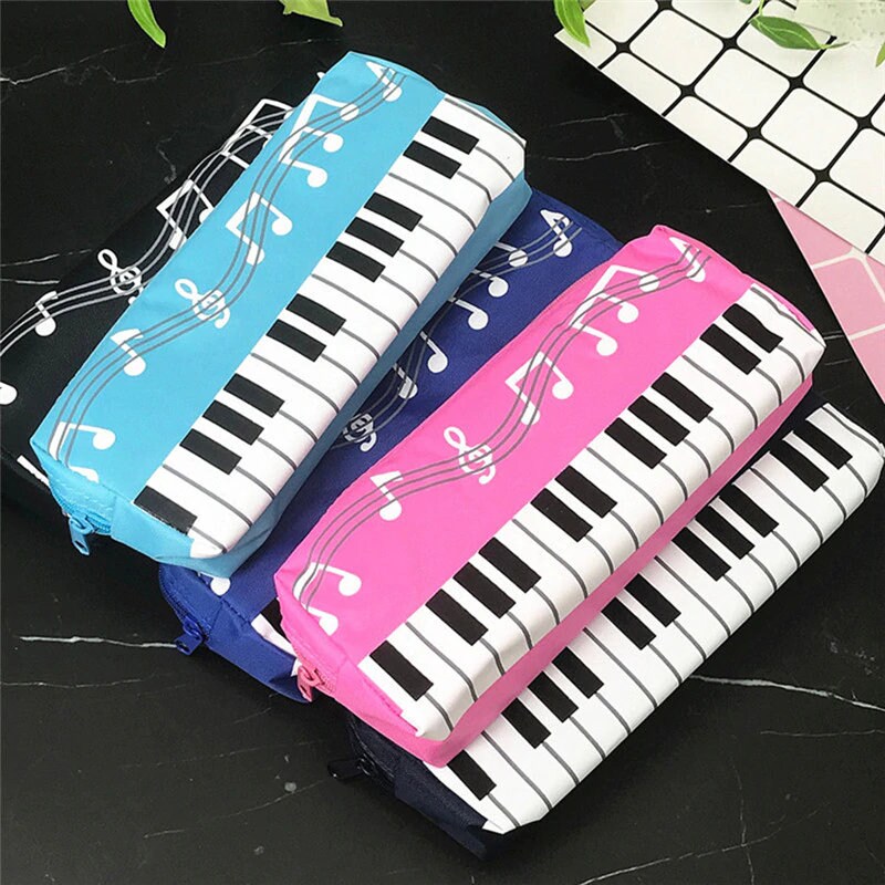 21x8cm Musical Zipper Pencil Case Piano Keys Stationery Pen Etsy