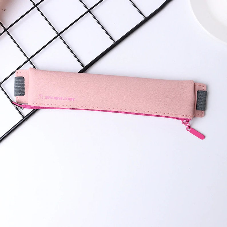 PU Leather Small Zipper Pen Case Modern Strap Tablet Pen Etsy UK