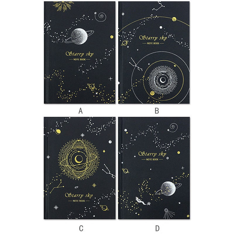 B6 Black Notebook - Space – Flux Crafts