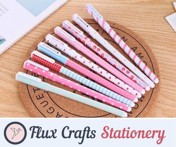 10pcs 0.5mm Colour Ink Gel Pens Multi-patterns Collection Cute, Students,  Fun Crafts, Kids, School, Penpal, Birthday Gifts, Flux Crafts 
