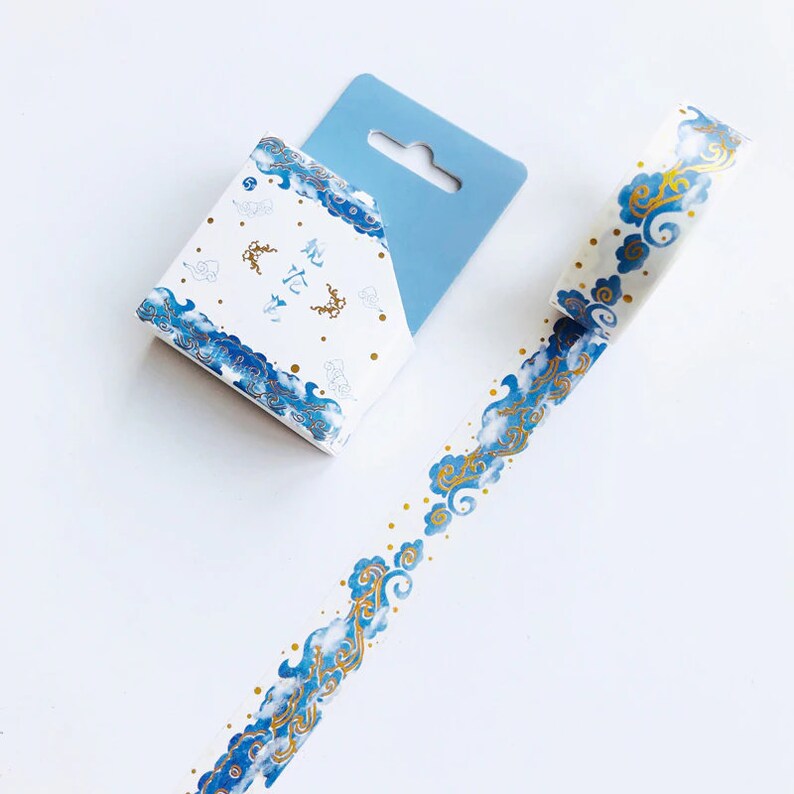 Crafts Art Gifts Flux Crafts 15mm5m Paper Washi Tape Gold Foil Floral /& Cranes| Classical Chinese Style Scrapbooking Decorative Tape