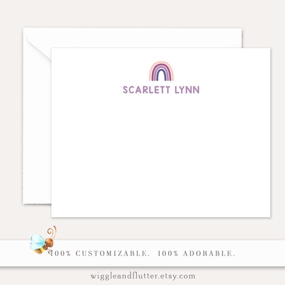 Rainbow Stationery, Rainbow Stationery Set, Rainbow Stationary, Girls