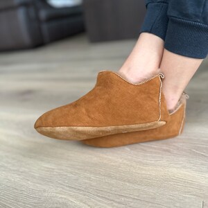 Leather slippers for children, Sheepskin Childrens slippers, Kids Boots, Warm, House slippers, Black Friday  Christmas Gift