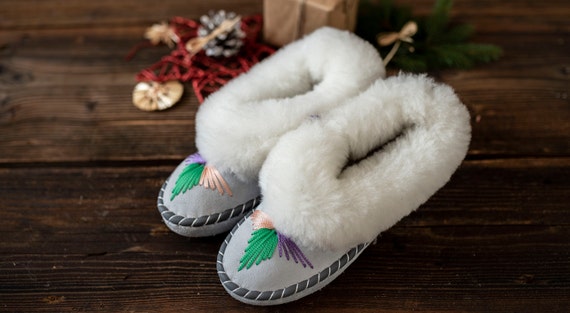 Black friday sheepskin slippers discount