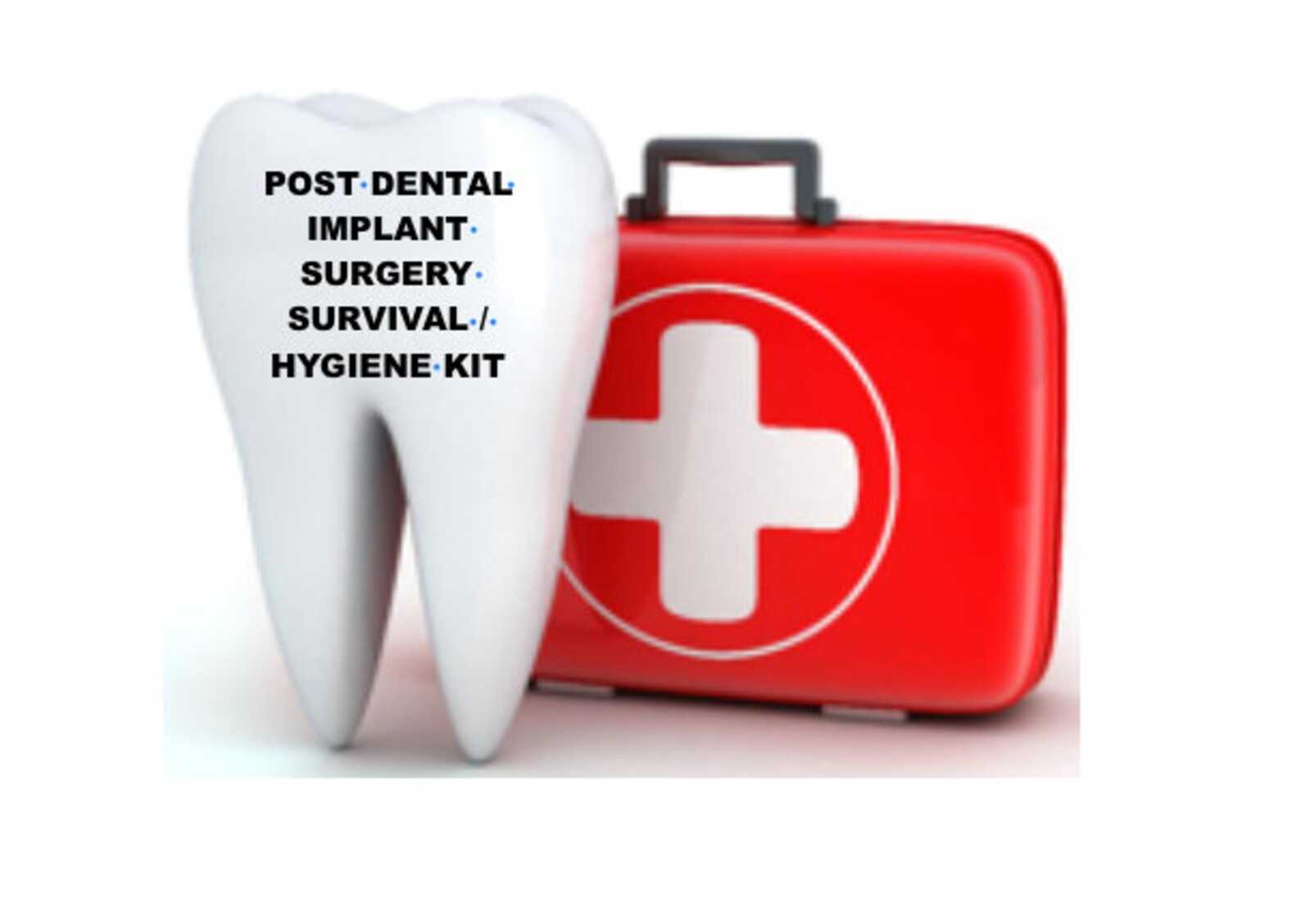 Oral Care Survival & Hygiene Kit Post Dental Implant Clear Etsy