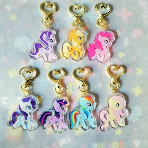 My Little Pony Friendship is Magic Double-Sided Acrylic Keychains