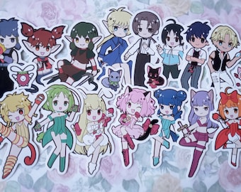 Tokyo Mew Mew vinylklistermärken för laptop, skateboard, konsol, vattenflaska, dator