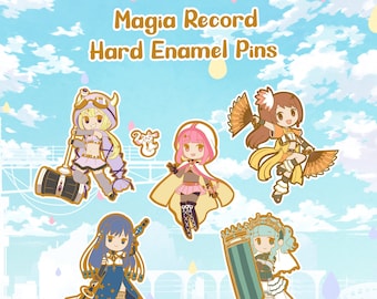 LIMITED Madoka Magica Magia Record Hard Emalj Pins - Iroha Yachiyo Tsuruno Felicia Sana Kyubey