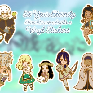To Your Eternity - Vinyl Stickers - Fumetsu no Anata e - for Laptop Skateboard Console Water Bottle Computer
