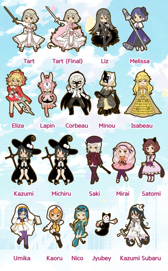 LIMITED Kazumi & Tart Magica Vinyl Stickers for Laptop Skateboard
