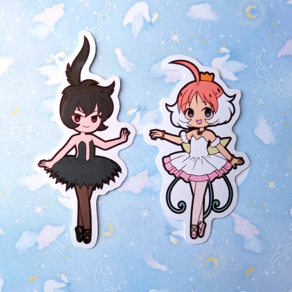 Princess Tutu Vinyl Stickers for Laptop Skateboard Console Water Bottle Computer