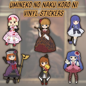 Umineko When They Cry Vinyl Sticker for Laptop Skateboard Console Water Bottle Computer